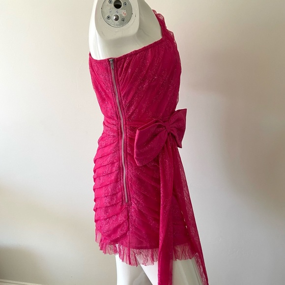 For Love & Lemons Dynasty One Shoulder Dress Medium Size 8 Excellent Condition - Picture 9 of 14